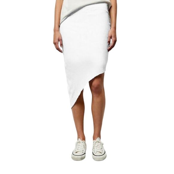 Frank & Eileen Tee Lab Ultimate Asymmetrical Skirt 100% Cotton Lined Creamsicle - Picture 3 of 9